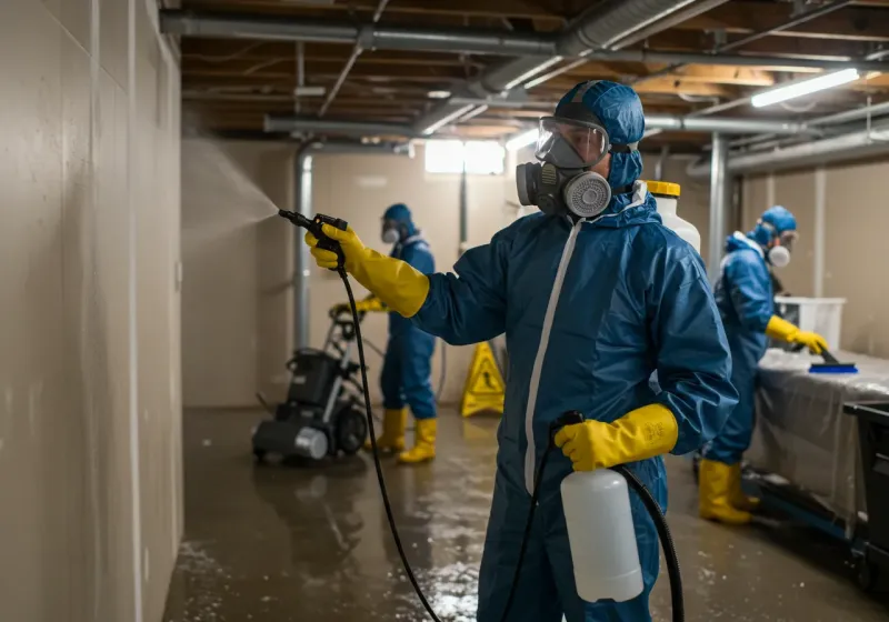 Basement Sanitization and Antimicrobial Treatment process in Grand Forks County, ND